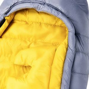<span class=keywords><strong>Sacco</strong></span> <span class=keywords><strong>a</strong></span> <span class=keywords><strong>Pelo</strong></span> Ultraleggero Stile Mummia, Esterno Grigio, Fodera Gialla, Compatto con Sacca di Compressione per Campeggio, Escursionismo e Viaggi - Product Image 2