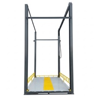 Plateforme élévatrice hydraulique verticale à quatre poteaux pour voitures, usage intensif, avec fonction de stationnement et de levage au sol
