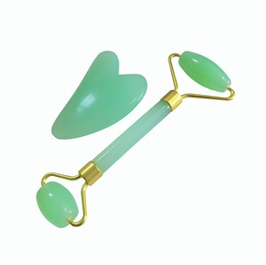 Face <b>Massage</b> Colorful Resin Face Roller Anti Aging Face SPA Gua Sha Jade Roller <b>Set</b> - Product Image 4