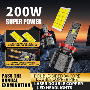 200w הוביל אור פנס קנבוס מפענח כפול נחושת צינור ערפל נורות עם מאוורר אוטומטי - Product Image 2