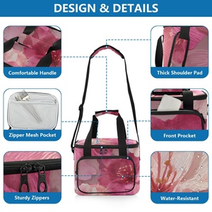 Nouveauté : Sacs isothermes personnalisés à imprimé hibiscus hawaïen, grande capacité, imperméables, sacs à lunch thermiques pour adultes - Product Image 4