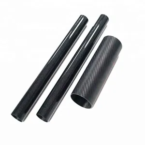 Tube en <span class=keywords><strong>fibre</strong></span> de carbone à module élevé personnalisé, arbre composite structurel aérospatial, léger, ultra-rigide - Product Image 6