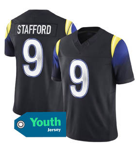 Jersey Juvenil de Alta Calidad de Los Ángeles 12 Puka Nacua 17 <span class=keywords><strong>Davante</strong></span> <span class=keywords><strong>Adams</strong></span> 9 Stafford 8 #   Camisetas de Fútbol Americano con Logotipo - Product Image 4