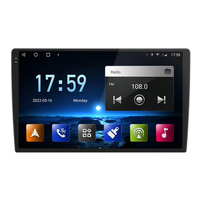 QLED layar Android GPS 10.36 inci, mobil kendali Radio 2 din dengan RAM 4GB ROM 32GB/6G 128G kamera 360 derajat