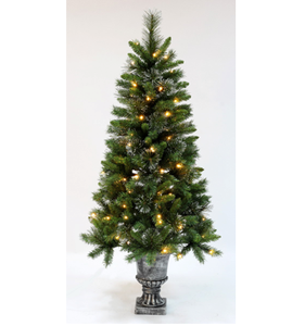 210 cm Green Pre-Lit <strong>Slim</strong> Christmas <strong>Tree</strong>, LED <strong>Tree</strong> - Product Image 5