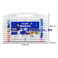 [Direct Usine] Ensemble de Marqueurs Stylo en Plastique Acrylique - Papeterie Créative Portable Spéciale Étudiant pour Dessin et Graffiti