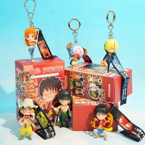 Set <span class=keywords><strong>de</strong></span> Llaveros <span class=keywords><strong>de</strong></span> <span class=keywords><strong>Anime</strong></span> <span class=keywords><strong>de</strong></span> Luffy, Zoro y Nami en Caja Sorpresa, Figuras Chibi <span class=keywords><strong>de</strong></span> PVC para Mayoristas Transfronterizos, Pedidos al por Mayor - Product Image 3