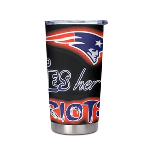 Nuevo Vaso Térmico de Acero Inoxidable <span class=keywords><strong>con</strong></span> Diseño de la Leyenda 'This Girl Loves Her Patriots', Botella Aislada, Taza de Viaje de Fútbol Americano, Regalo de Navidad Personalizado - Product Image 1