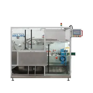 XRZ-260 Automatic Bottle,Pouch Sachet Box Hot Melt Glue Cartoning Machine For Sale