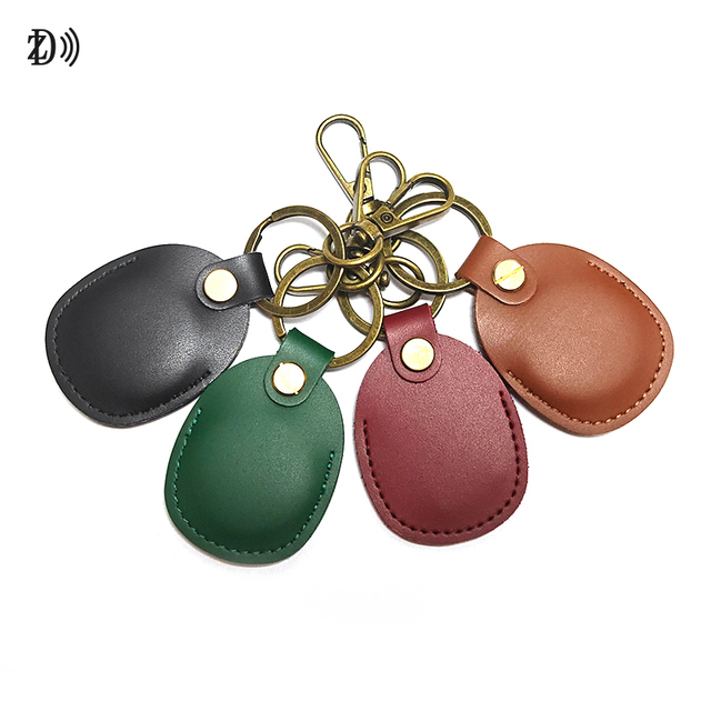 Customized Leather NFC Tag Keyring MIFARE DESFire EV3 4K/8K Leather RFID Key Fobs