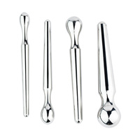 Thermomètre FRRK Design Plug anal en métal pour la stimulation de la prostate, bâton en acier inoxydable lisse, œil de cheval, masturbateur masculin, jouets sexuels