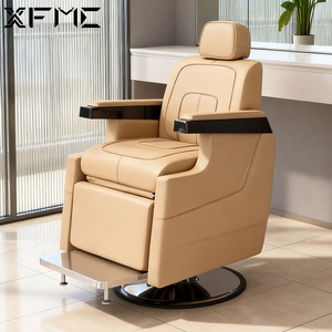 Silla Eléctrica Ergonómica de Barbería XFMC de Alta Resistencia para Salón de Peluquería con Elevación y Reclinación - Product Image 2