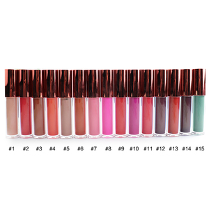 Vendita calda 4G rossetto opaco colori oro rosa Private Label impermeabile a prova di sbavatura vegano crema minerale liquido labbra per trucco - Product Image 3