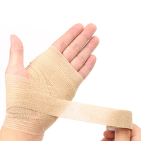 Bandage Cohésif Médical Élastique Respirant et Flexible de Qualité Supérieure, 2,5 cm, 5 cm, 7 cm, 10 cm, avec Logo Personnalisé Imprimé
