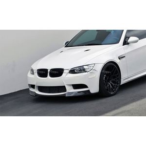 V Style Carbon Fiber Chin Spoiler Winglet <b>Splitter</b> Front Lip Bumper for BMW E92 E93 M3 H1 - Product Image 1