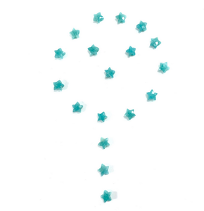 Natural Green Amazonite Machine Cut Cat's Eye Star <b>Shape</b> Briolette Jewelry Making Ring Pendant Bracelet Necklace Wholesale - Product Image 5