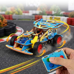 Nouvelle conception <span class=keywords><strong>de</strong></span> kit <span class=keywords><strong>de</strong></span> <span class=keywords><strong>voiture</strong></span> télécommandée écologique, <span class=keywords><strong>voiture</strong></span> télécommandée en bois DIY pour la maternelle, jouets éducatifs pour enfants, jouets éducatifs pour l'apprentissage des enfants - Product Image 1