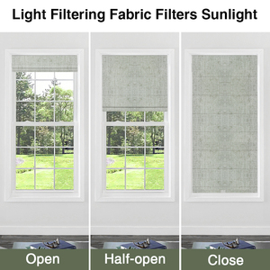 Tende Romane Originali in Misto Cotone-Lino - Tende Moderne Minimaliste in Morbida Garza Effetto Lino per Soggiorno e Finestre Piccole - Product Image 4