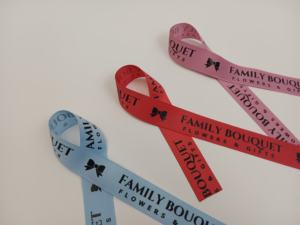 ริบบิ้นแพ็คของขวัญสีรุ้งเป็นมิตรกับสิ่งแวดล้อมพร้อมพิมพ์โลโก้ส่วนตัวผ้าโพลีเอสเตอร์สำหรับวันวาเลนไทน์ - Product Image 4