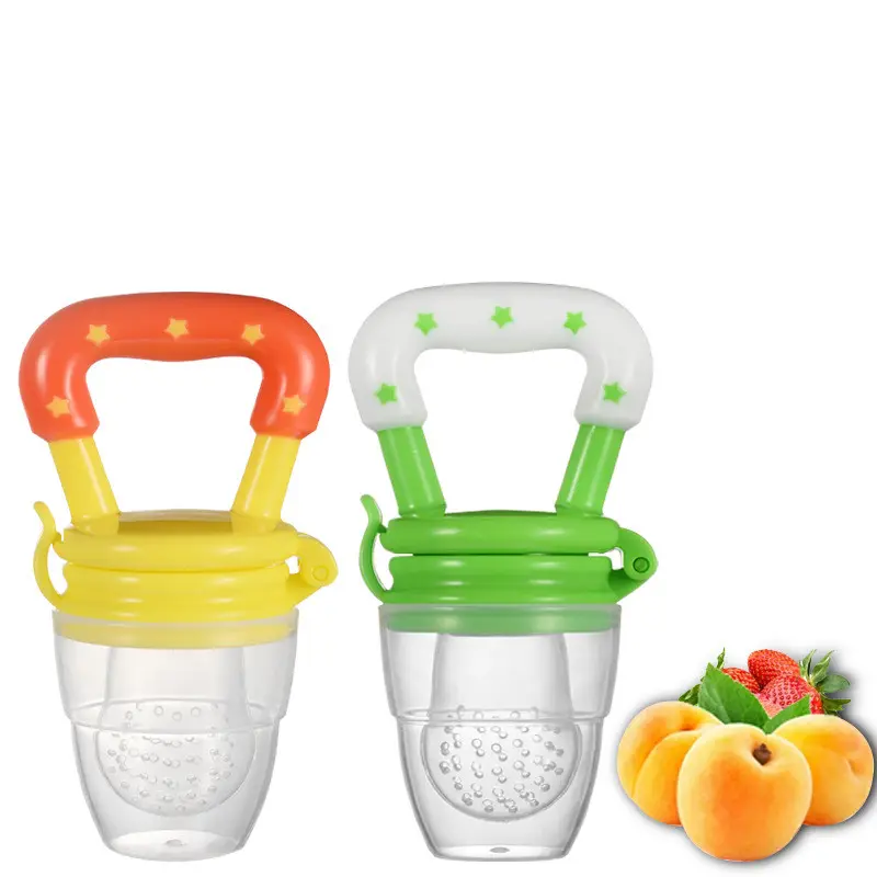 Hot sell Silicone Baby Food Chew Pacifier fruits smoothie pacifier