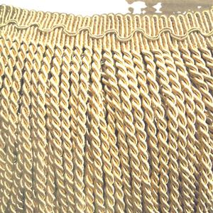 Accessoires de rideau de canapé double face en polyester <span class=keywords><strong>100</strong></span>% avec corde en dentelle et barbe, rangée torsadée, feuille d'or imprimée, <span class=keywords><strong>hauteur</strong></span> 20CM - Product Image 3