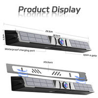 Caméra de plaque d'immatriculation solaire sans fil avec vidéo HD 720P, contrôle par application, étanche IP68 et fixation magnétique