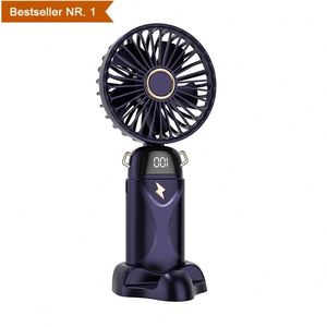 2024 New Arrivals Usb Rechargeable Portable Pocket Mini Small <b>Table</b> With Phone Holder Hand Held or Neck Fan for Outdoor - Product Image 1