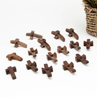 Mini décoration de table de Pâques en bois massif, portable, faite à la main, format poche, petit objet décoratif, cadeau de vacances
