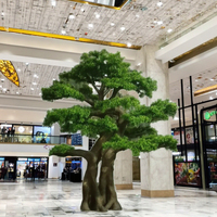 Grand Pin Bonsaï Décoratif d'Intérieur de Luxe Écologique de 2.8m Fleur Artificielle Plante d'Intérieur Arbre des Amoureux en Plastique