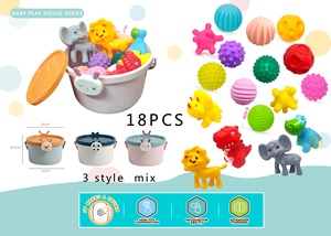 HUADA OEM Montessori - Juego <span class=keywords><strong>de</strong></span> Juguetes Sensoriales <span class=keywords><strong>de</strong></span> Goma <span class=keywords><strong>para</strong></span> Niños, Pelota <span class=keywords><strong>de</strong></span> <span class=keywords><strong>Silicona</strong></span>, Productos <span class=keywords><strong>para</strong></span> Baño <span class=keywords><strong>de</strong></span> Bebés Recién Nacidos, Juguetes Flotantes <span class=keywords><strong>para</strong></span> <span class=keywords><strong>Bañera</strong></span> - Product Image 6
