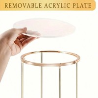 Support de fleurs et vase rond en fer doré pour allée de mariage, décoration d'intérieur, style festif, marque JD