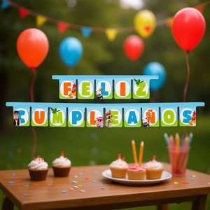 Guirlande de fête Joyeux Anniversaire Ferme de Zenon 3M Lot de 2 - Product Image 3