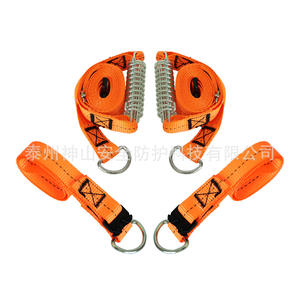 Cuerda de sujeción para tienda de campaña al aire libre, 65 cm, 126-252 cm, ajustable, naranja, de aleación y poliéster, kit de amarre para toldo de RV y trampolín - Product Image 4
