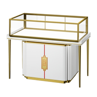 Vitrine de présentation de bijoux de luxe en bois, acier inoxydable et verre trempé Shangliang GT-11, design moderne, fabrication directe usine, OEM/ODM