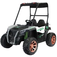 Voiture électrique à 4 roues télécommandée pour enfants Voitures électriques pour enfants à quatre roues motrices Voitures jouets en plastique à batterie 24V 4 moteurs à deux places