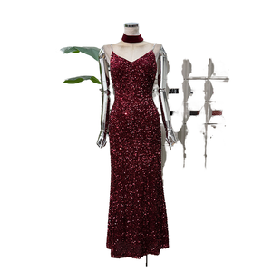 Vintage Empire Waist Spaghetti Strap Floor-Length Chiffon Fishtail <b>Skirt</b> Evening Dresses 3XL 4XL - Product Image 1