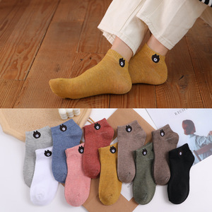 Women's Ankle <b>Socks</b> Cotton Anti-Foul Low Cut Summer Boat <b>Socks</b> Sweet Cute Invisible For Youth - Product Image 2