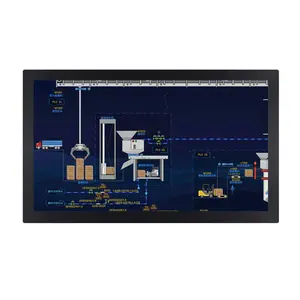 DP IP65 wall mount open frame waterproof capacitive embed industrial TFT hmi touch lcd screen panel touchscreen monitor