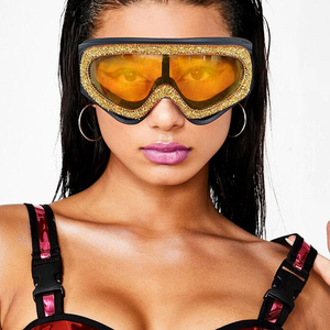 400 nouvelle mode diamant design femmes sports <span class=keywords><strong>de</strong></span> plein air antibrouillard <span class=keywords><strong>ski</strong></span> sport lunettes <span class=keywords><strong>de</strong></span> <span class=keywords><strong>soleil</strong></span> - Product Image 1