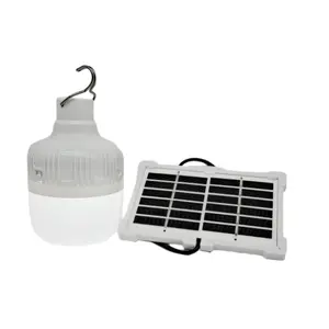 20w-100w जलरोधक सौर ऊर्जा संचालित शिविर लैंप पोर्टेबल रिचार्जेबल लाइट बल्ब सौर बाहरी रोशनी