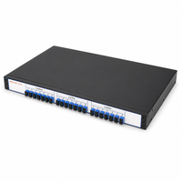 Multiplexor WDM Pasivo de 8 Canales y 24 Puertos 1310/1550nm, Montaje en Rack 1U, Mux Demux para Redes de Telecomunicaciones FTTH CATV, Equipo de Fibra Óptica
