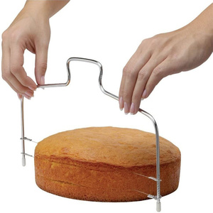 Séparateur de gâteau 304 à 2 fils, coupe-gâteau, diviseur et niveleur en acier inoxydable - Product Image 4