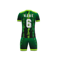 Maillot de football blanc personnalisé pour hommes, maillot de football jaune vert et short, kit d'uniformes d'équipe de football