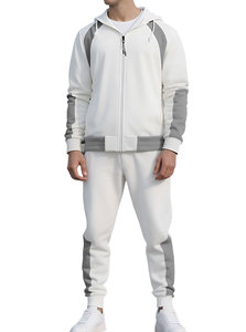 RUIQUWIN Conjunto Deportivo de 2 Piezas para Hombre, Talla Grande, Sudadera con Cierre y Pantalones Deportivos Holgados, Transpirables, para Primavera - Product Image 3