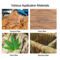 Machine de séparation de la fibre de coco, décortiqueuse de fibres de chanvre et de coco, moteur électrique/diesel, automatique, haute capacité