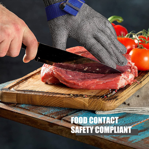 Gants de travail de cuisine résistants aux coupures, niveau 5 EN388, protection anti-coupure, conformes aux normes de sécurité pour le contact alimentaire - Product Image 4