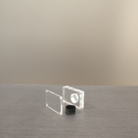 Magnétique acrylique boîte d'affichage de diamant Pierres Précieuses en vrac pierre vitrine avec porte-étiquette