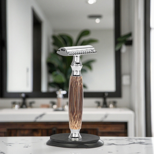 Tái Sử Dụng Của Nhãn Hiệu Đôi Cạnh An Toàn Dao Cạo Lưỡi Thép Không Gỉ Cho Cơ Thể Và Bikini Bền Gỗ Lưỡi Cạo Râu - Product Image 4