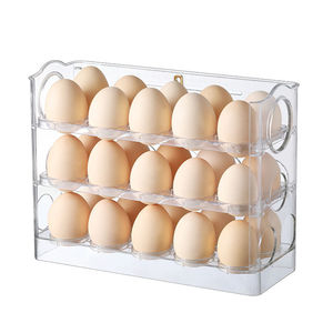<b>Refrigerator</b> Organizer Food <b>Containers</b> Cartons Tray Multi-layer Rack Reversible <b>Refrigerator</b> Storage Box - Product Image 1