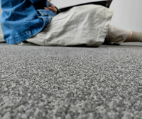 Tapis moderne en polyester fait à la machine de 11 mm |   Tapis lavable antidérapant à poils longs, design personnalisable pour les espaces résidentiels et commerciaux